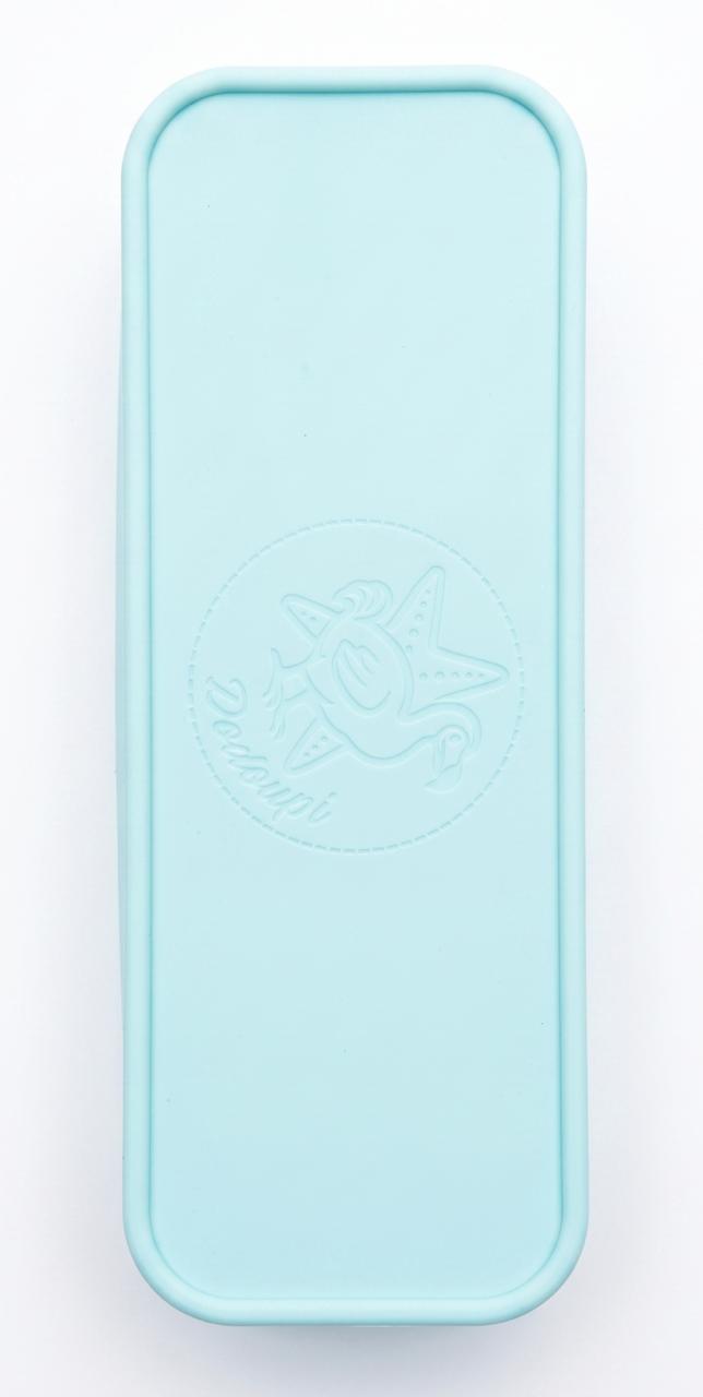 Logo Dodoupi gravé dans le silicone de la trousse